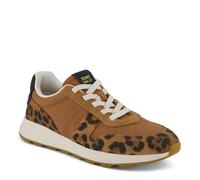 TOMS Trvl Lite Damen-Sneaker, Retro-Sneaker, Schnürschuhe, legeres Weiß, Brown Sugar Leopard, 41 EU
