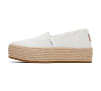 Toms Shoes Espadrilles Valencia Plattform Damen Weiß Größe 40 EU