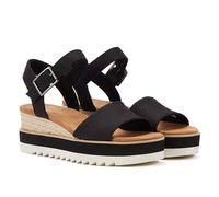 TOMS Damen Sandalen Diana Sandalette Textil Fußbett Bequem Freizeit Uni Schuhe