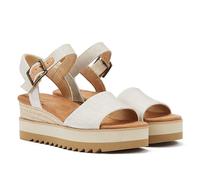 TOMS Diana Canvas Wedge Natürliche Frauen Weiße Sandalen EU 42 / UK 8