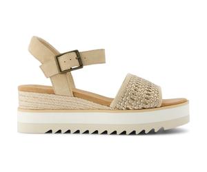 Toms Diana champagne metallic basket weave/suede 36.5