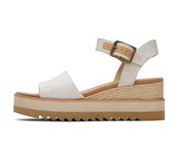 Toms Sandalen Diana Damen Segeltuch OrthoLite-Innensohle, verstellbarer Knöchelriemen Natural 43,5