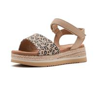 TOMS Diana Keilsandalen, Haferflocken, klein, Leopardenmuster, 35 EU