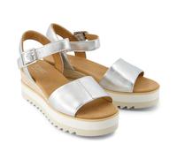 TOMS Diana Leder Damen Silber Wedges