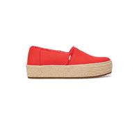 TOMS Espadrille Valencia Flammen-Canvas Ausfransen Plateau Damen 41 EU
