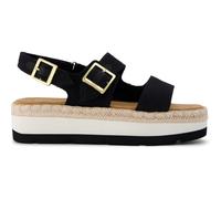 Toms Giana black beachside woven 36