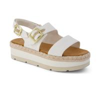 TOMS Giana Textile Damen Weiße Sandalen für den Strand EU 39/UK 6