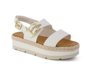 TOMS Giana Textile Damen Weiße Sandalen für den Strand EU 42 / UK 8
