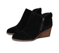 TOMS Goldie Fashion Boot für Damen, Wildleder, Schwarz, Größe 38, schwarze Velourslederoptik, 37.5 EU