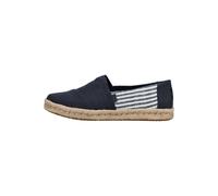 TOMS Halbschuhe Textil Navy/Weiß - 36,5