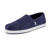 TOMS Herren Alp FWD Espadrille Navy Cozy Stripe, 41.5 EU, Marineblaue, gemütliche Streifen, 42.5 EU