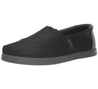 TOMS Herren Alp FWD Flacher Slipper, Black Waxed Canvas, 44.5 EU