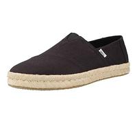 Toms Rope 2.0 Espadrilles EU 44 Black Rcld Ctn Slb Wvn