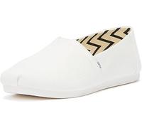 TOMS Slipper Alpargata flach aus recycelter Baumwolle Herren Weiß 40,5 EU