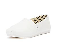 TOMS Herren Alpargata aus recycelter Baumwolle Flache Slipper, Weiß, 44.5 EU