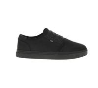TOMS Carlo 2.0 Herren-Sneaker, Leinen, Schnürschuhe, Freizeitschuhe, Schwarz, Schwarz, 42 EU