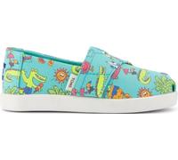 TOMS Jungen Alpargata Classic Espadrille zum Reinschlüpfen, Mittelgrün