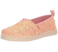 TOMS Jungen Mädchen Classic Alpargata Flacher Slipper, pink, Glitter, 27 EU