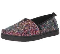 TOMS Jungen Mädchen Classic Alpargata Flacher Slipper, Schwarzer, klobiger Glitzer, 21 EU