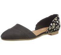 TOMS Jutti Dorsay-Ballerinas für Damen, Schwarz (Black Cheetah), 35.5 EU