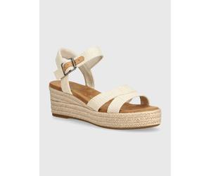 TOMS Keilsandaletten in Creme - Größe 39 | Damen Sandalen
