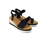 TOMS Keilsandaletten in Schwarz - Größe 41 | Damen Sandalen