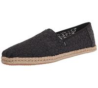 TOMS Damen Espadrilles - Alpargata Wide 10020781 - Black Heritage, Größe:42 EU