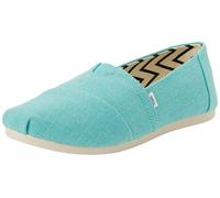 TOMS Damen Alpargata Classic Espadrille, Aqua Heritage Canvas, 36.5 EU