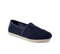 TOMS - Klassische Espadrille Alpargata für Herren, Farbe: Marineblau, strukturiertes Mesh/PU-Besatz, Größe: 44