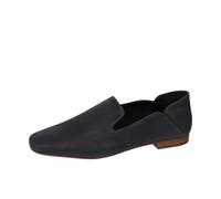 TOMS LaraLoafer für Damen, flach, Schwarzes Leder, 39 EU