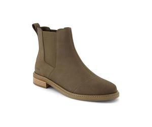 TOMS Leder-Chelsea-Boots in Khaki - Größe 41 | Stiefeletten