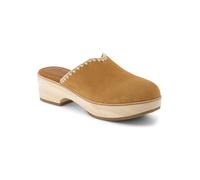 TOMS Leder-Clogs in Hellbraun - Größe 42 | Damen Pantoletten