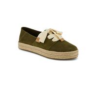 TOMS Leder-Espadrilles in Khaki - Größe 42,5 | Damen Schuhe Halbschuhe