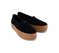 TOMS Leder-Espadrilles in Schwarz - Größe 42 | Damen Schuhe Halbschuhe