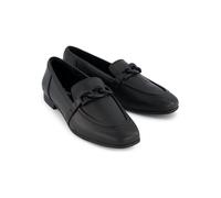 TOMS Leder-Mokassins in Schwarz - Größe 36 | Damen Schuhe Halbschuhe