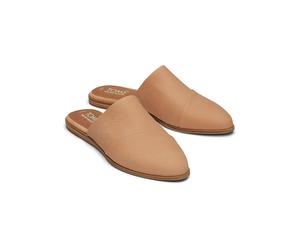 TOMS Leder-Pantoletten in Beige - Größe 36 | Damen Pantoletten