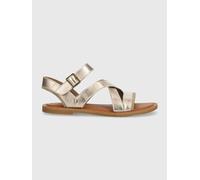 TOMS Leder-Sandalen in Gold - Größe 39 | Damen Sandalen