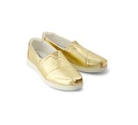 TOMS Leder-Slipper in Gold - Größe 40 | Damen Schuhe Halbschuhe