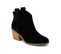 TOMS Damen Constance Stiefelette, Schwarzes Wildledergeflecht, 38 EU