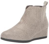 TOMS Mädchen Clare Mode Stiefel, Drizzle Grey Folie Mikrofaser Gepunktet, 38 EU