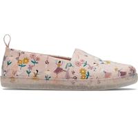 TOMS Mädchen Classic Alpargata Flacher Slipper, Ballett Pink Glitter Fairy Garden, 3 UK EU