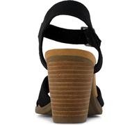 Toms Majorca Ankle Strap black melange woven 42.5