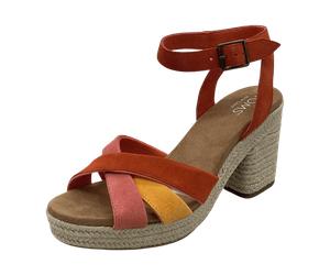TOMS Majorca Strappy für Damen, rot, Größe 40 EU