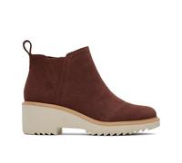 TOMS Maude-Stiefelette für Damen, Kastanienbraunes Wildleder, 38 EU