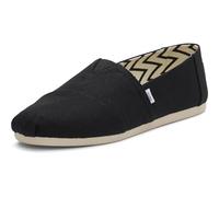 Toms Men's Alpargata Classic Slip-on Espadrille, Textile Upper, Black Heritage Canvas, 39