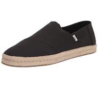 Toms Alpargata Rope 2.0 black recycled cotton slubby woven 43.5