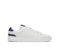 TOMS Men's TRVL LITE 2.0 Low Sneaker, Bright White/Cadet Blue Leather, 42.5 EU