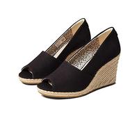 TOMS Michelle Damen-Sandalen, schwarz, 38.5 EU