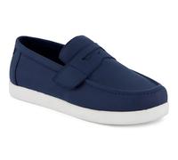 TOMS Oliver Loafer für Jungen, flach, Marineblaues Nubuk-PU, 11
