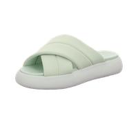 TOMS Plateau Pantoletten für Damen, grün, Größe 37 EU